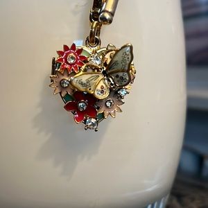 Juicy Couture heart bouquet locket charm